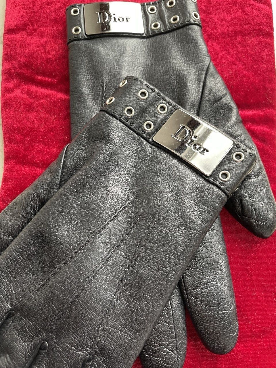 Dior Dior Vintage Leather Rabbit Gloves Galliano Size ONE SIZE - 1 Thumbnail