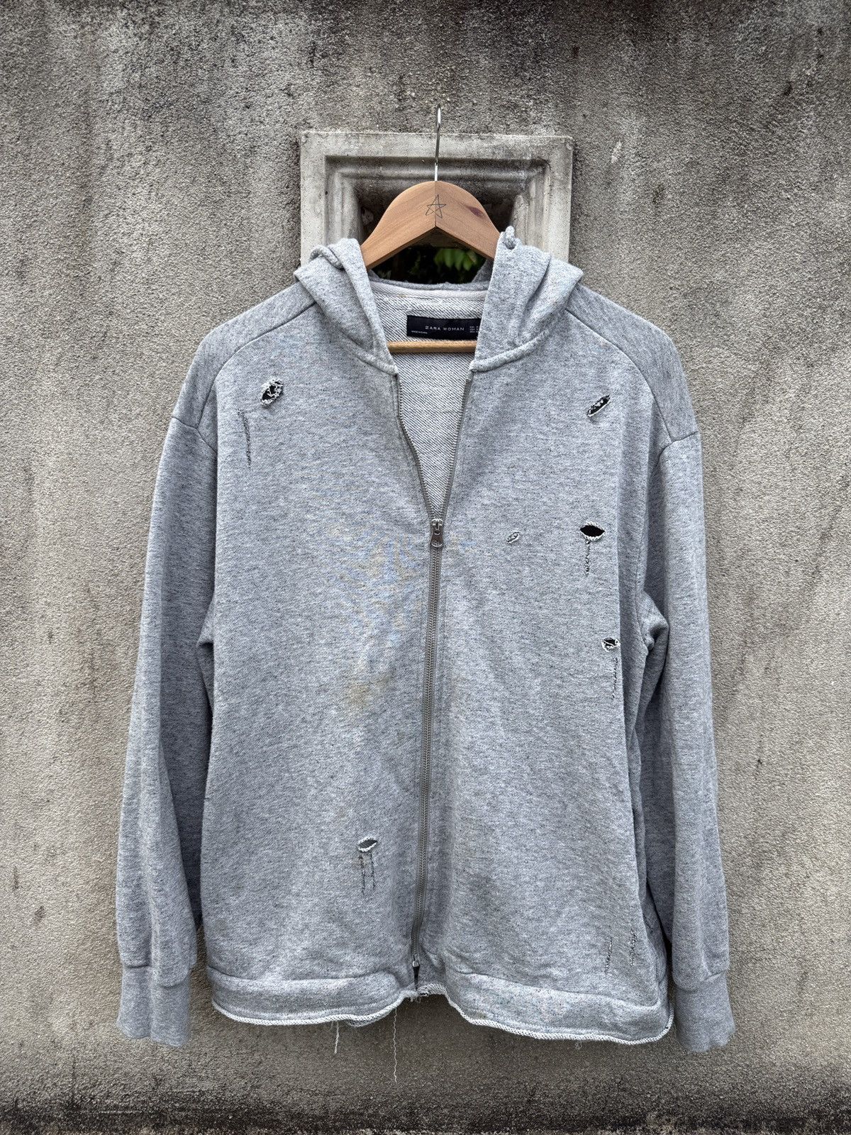 If Six Was Nine Zara Distressed Hoodie Inspired by If Six Was Nine Size US L / EU 52-54 / 3 - 1 Thumbnail