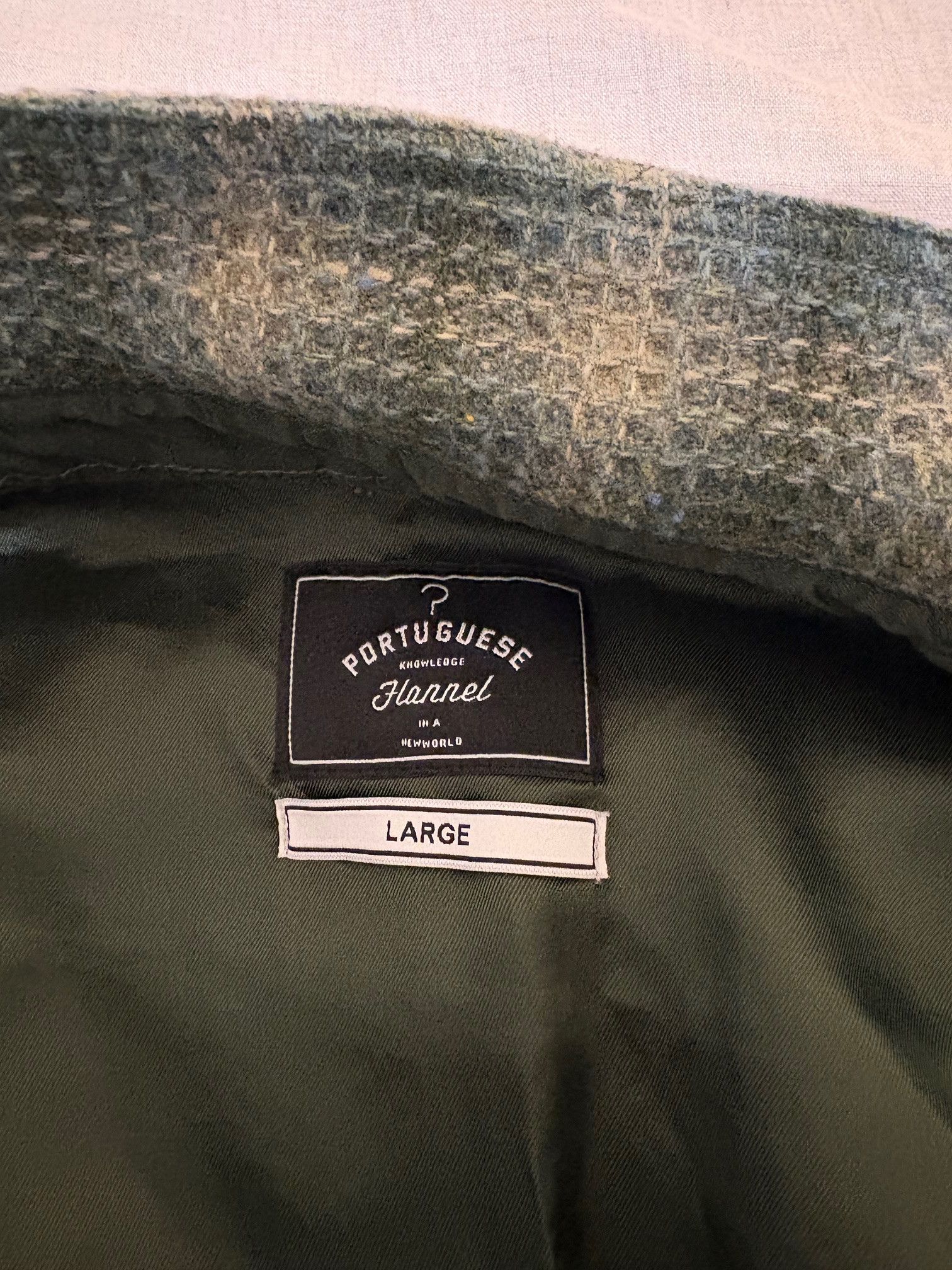 Portuguese Flannel Portugese Flannel Waffle Overshirt - Green Size US L / EU 52-54 / 3 - 5 Thumbnail