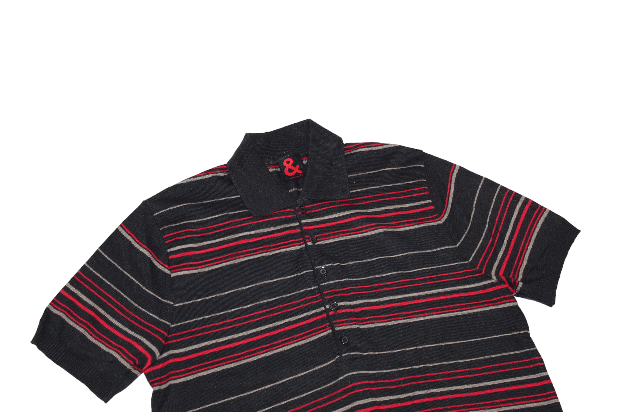 Dolce & Gabbana VTG Dolce & Gabbana Striped Cotton Blend Woven Polo Shirt Size US L / EU 52-54 / 3 - 3 Thumbnail