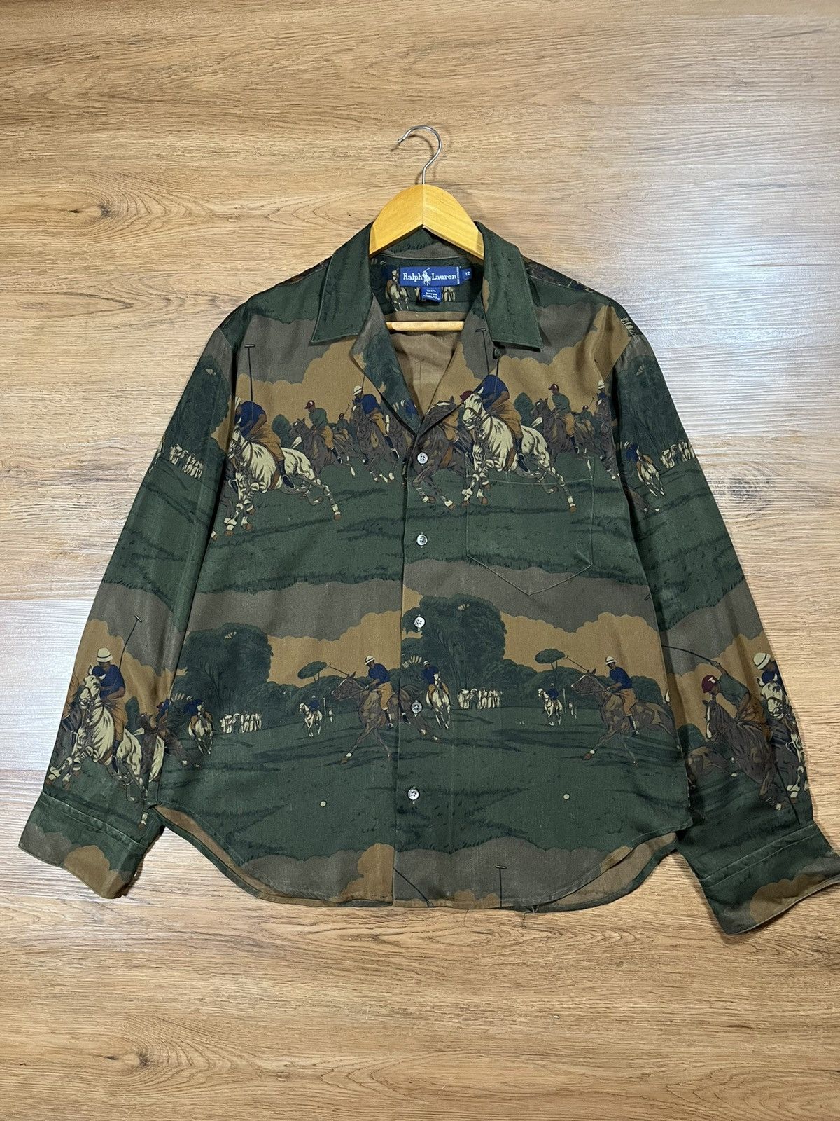 Polo Ralph Lauren Polo Ralph Lauren vtg Equestrian Horse Riding Graphic Shirt Size US M / EU 48-50 / 2 - 1 Thumbnail