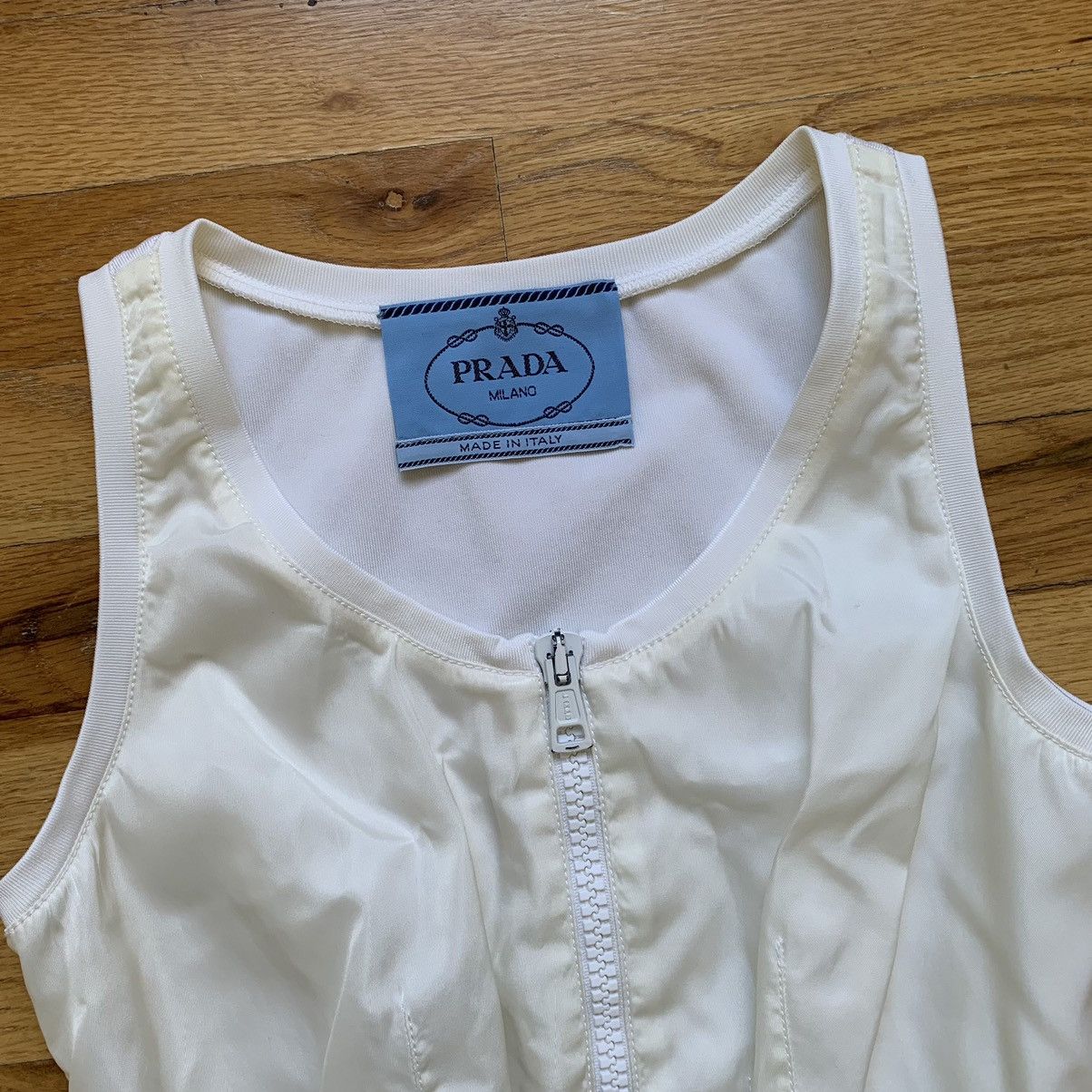 Prada FW1994 Zippered Corset Top Size L / US 10 / IT 46 - 2 Thumbnail