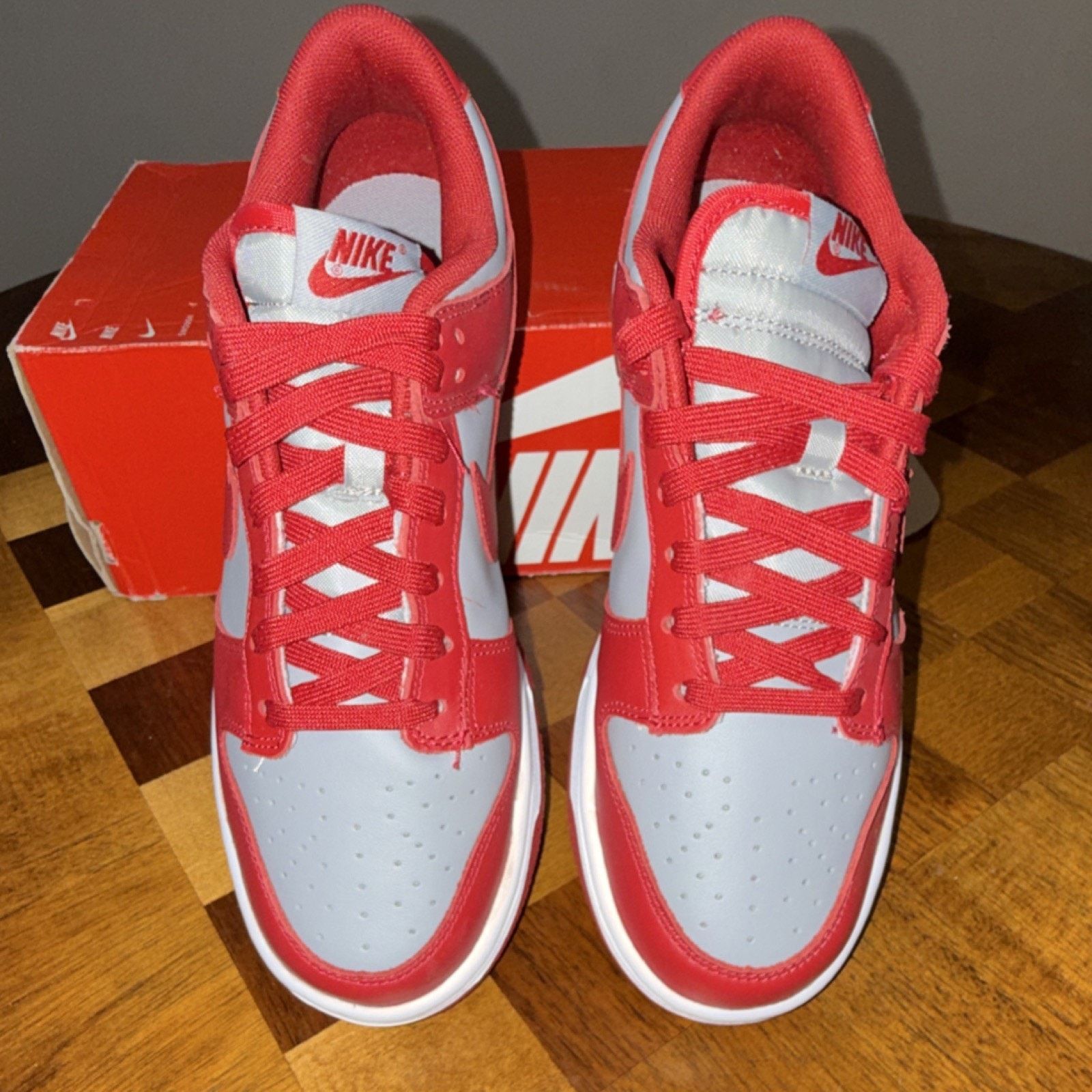 Nike Nike Dunk Low UNLV 2021 Medium Grey Varsity Red SIZE 7.5M Size US 7.5 / EU 40-41 - 3 Thumbnail