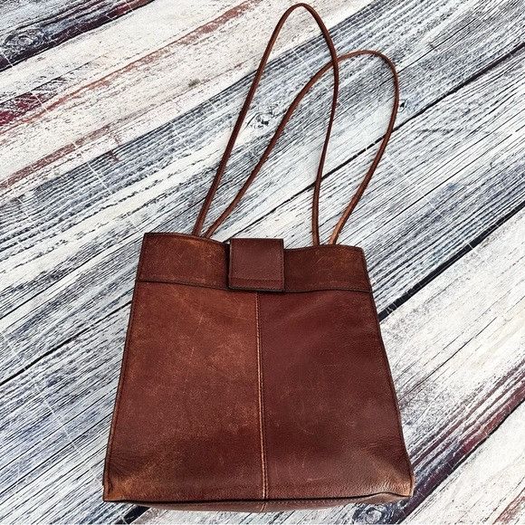 Wilsons Leather Vintage Wilson’s Leather Brown Leather Shoulder Bag Size ONE SIZE - 4 Thumbnail