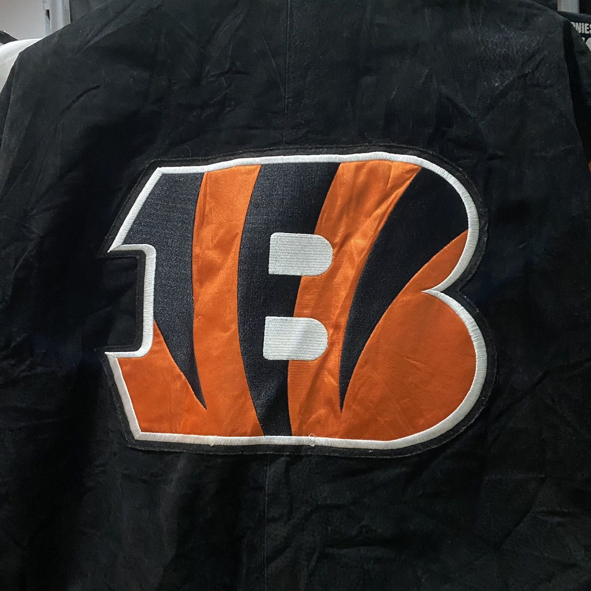 NFL Vintage Cincinnati Bengals Leather Jacket by NFL Size US L / EU 52-54 / 3 - 6 Thumbnail