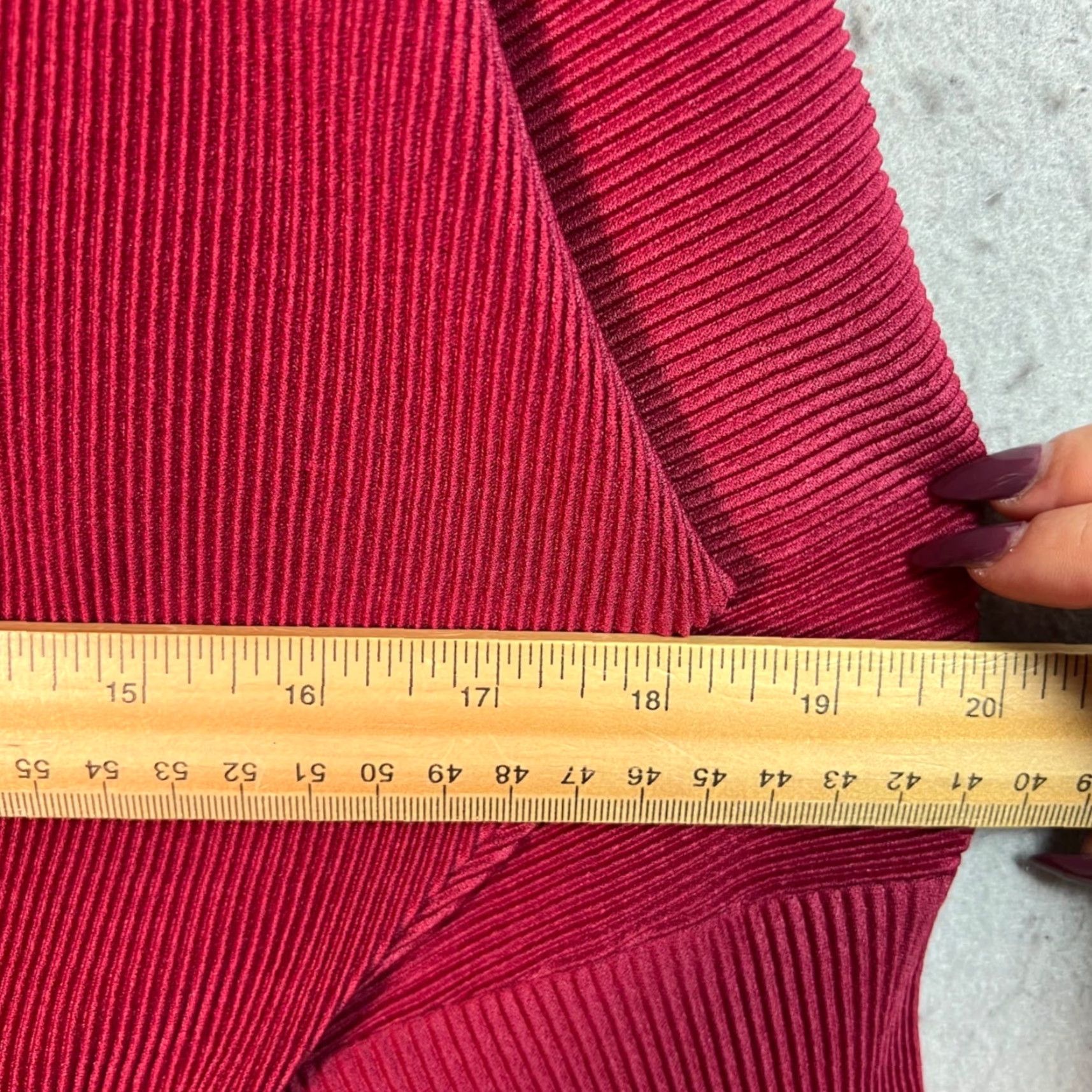 & Other Stories & Other Stories Stockholm Atelier Womens Red Midi Dress Ribbed Long Sleeve 2 A-Line Womens 90s Fashion? Size XS / US 0-2 / IT 36-38 - 6 Thumbnail