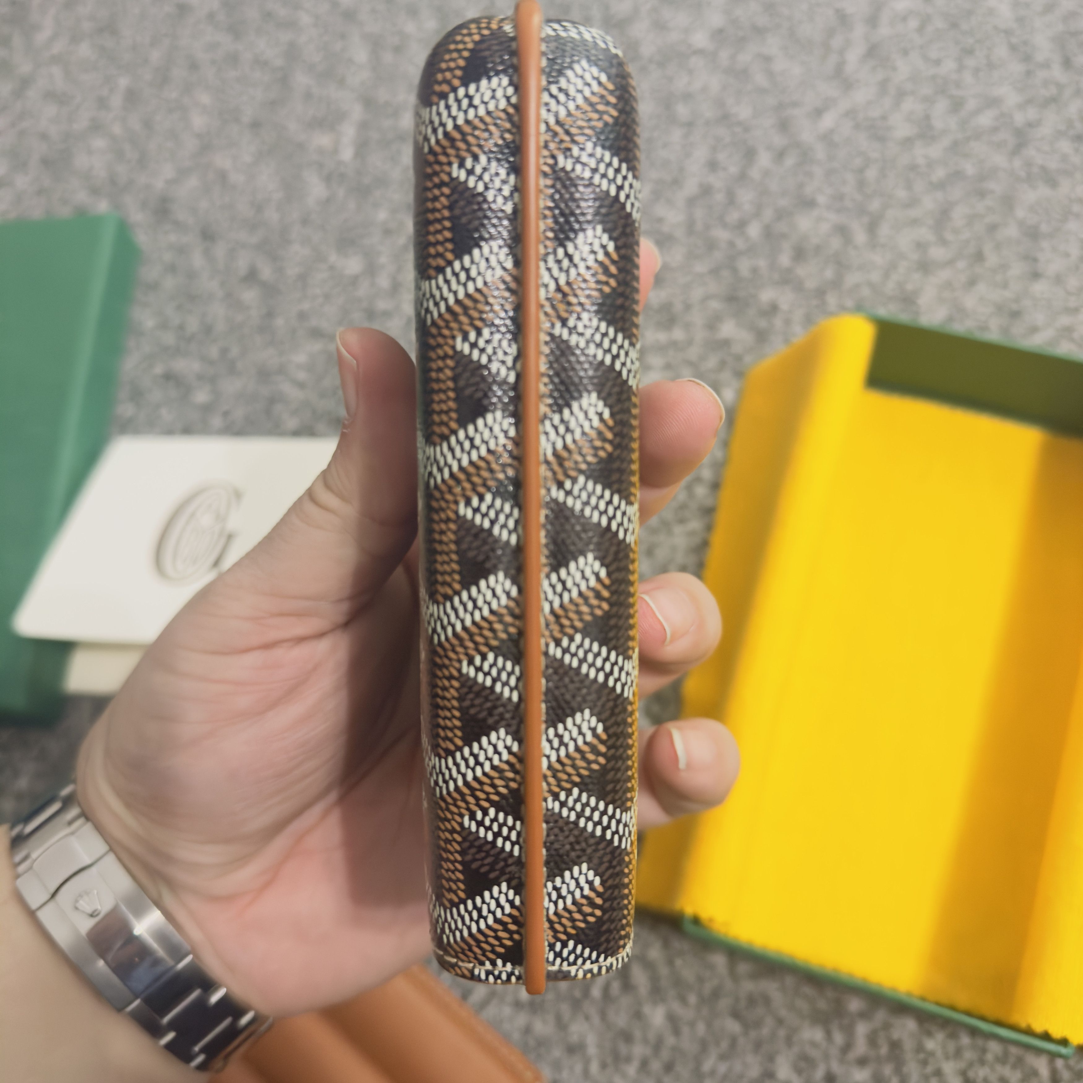 Goyard Goyard 3C Churchill Cigar Case with Box Noir&Nature Size ONE SIZE - 17 Thumbnail