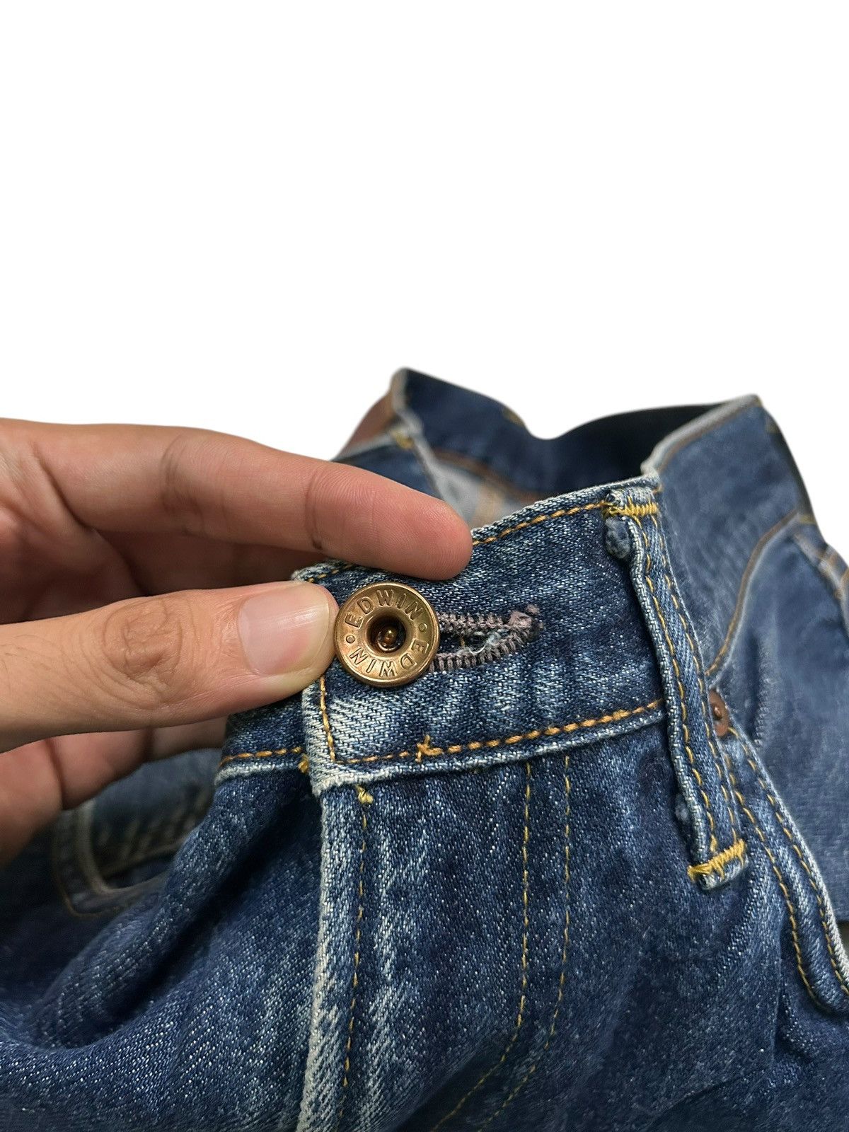 Japanese Brand × Kapital × Vintage Edwin Selvedge Baggy Japanese vtg Denim Jeans Size US 30 / EU 46 - 4 Thumbnail