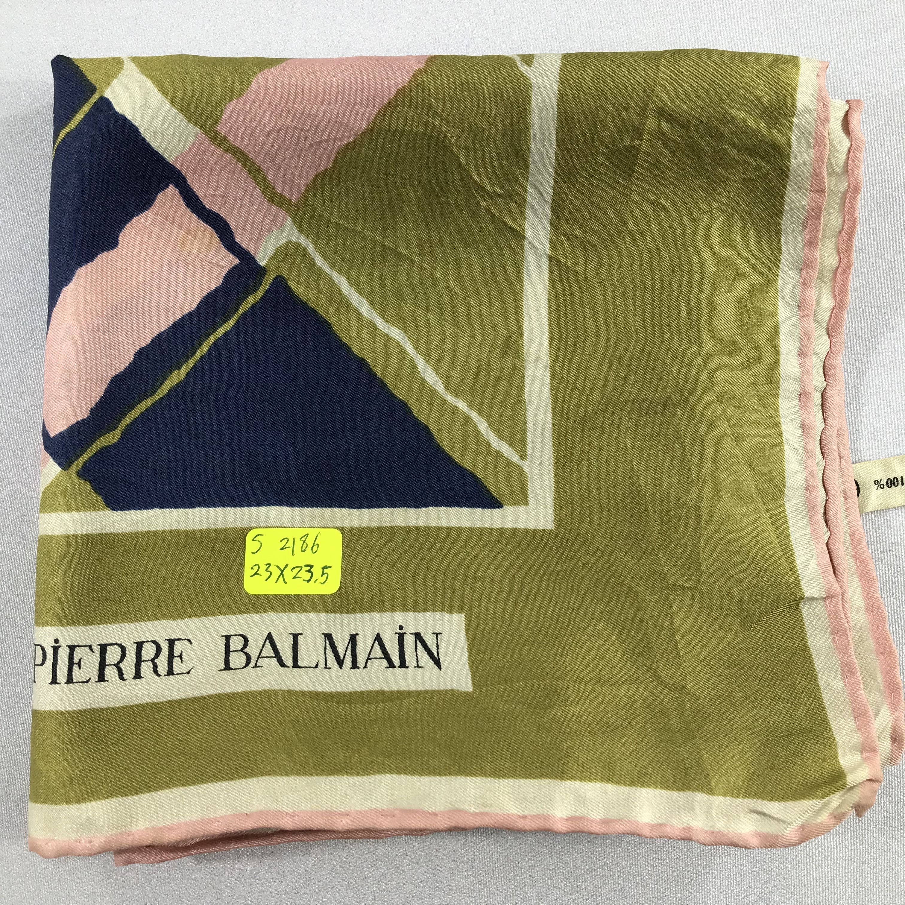 Pierre Balmain × Vintage Pierre Balmain Bandana / Handkerchief / Neckerchief - S2186 Size ONE SIZE - 6 Thumbnail