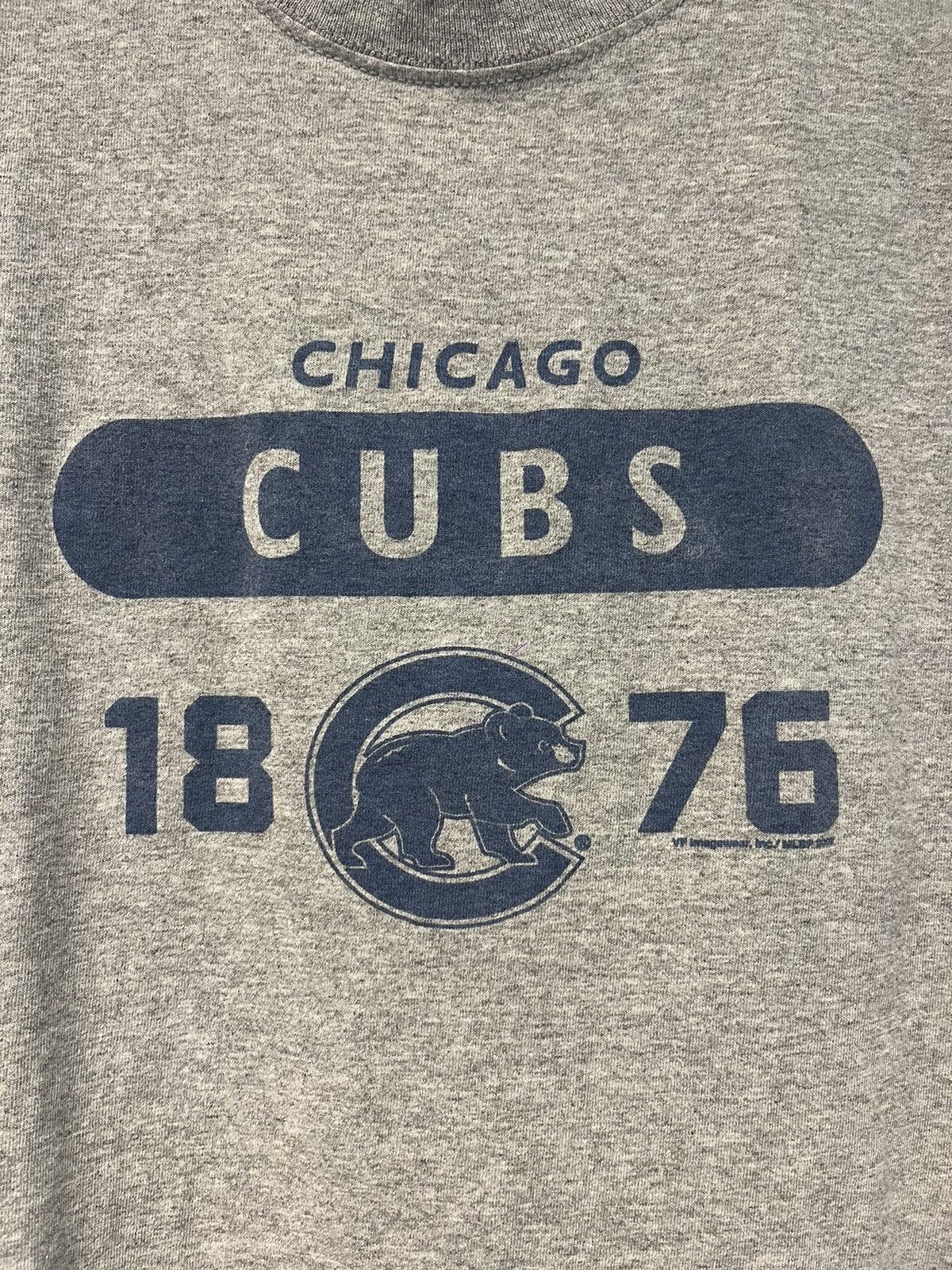 MLB 07 Lee Sports Chicago Cubs Logo Grey Tshirt Size US M / EU 48-50 / 2 - 2 Thumbnail