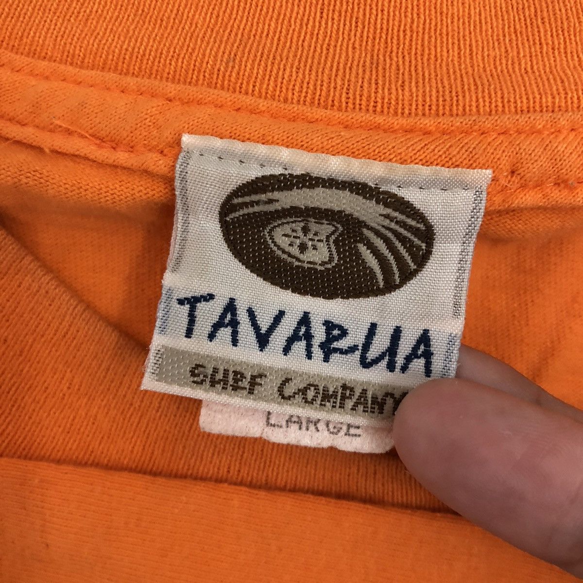 Vintage Vintage 90s TAVARUA Surf Company Long Sleeve Surfing Orange Size US L / EU 52-54 / 3 - 6 Thumbnail