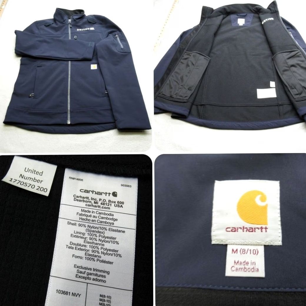 Carhartt Carhartt Jacket Womens Medium Navy Waterproof US Employee Uniform Official Blue Softshell Wind-Resistant Zipped Pockets Size M / US 6-8 / IT 42-44 - 2 Thumbnail