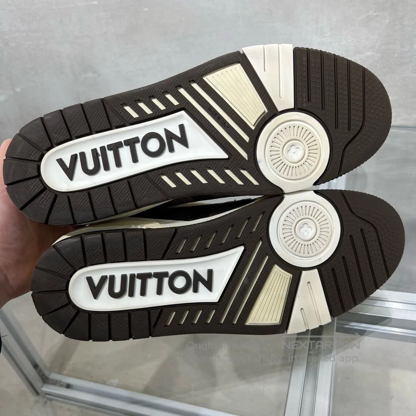Louis Vuitton Louis Vuitton Trainer White and Brown Chessboard shoes Size US 7 / EU 40 - 7 Thumbnail