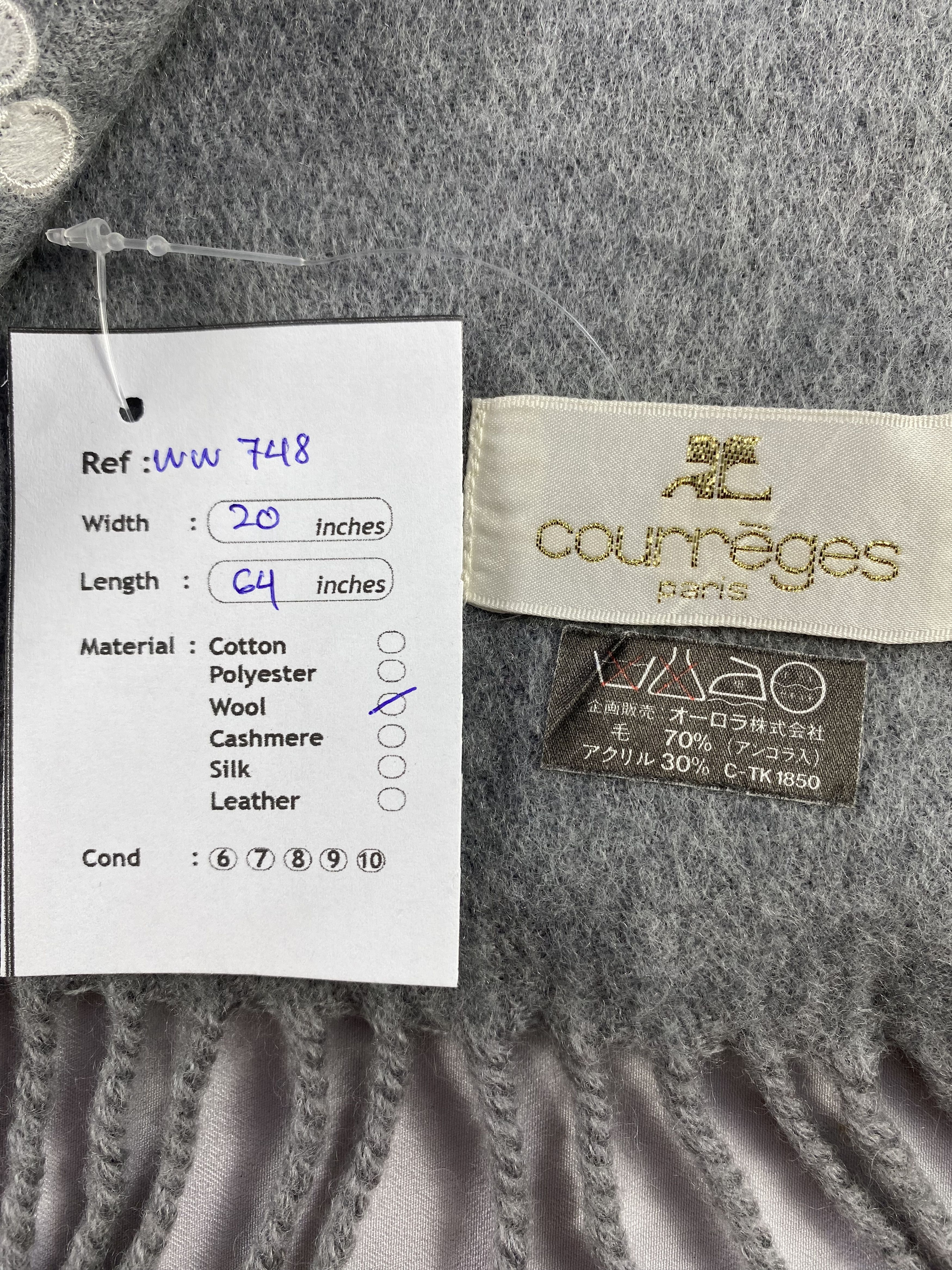 Courreges × Vintage Courreges Scarf / Muffler / Neckwear Size ONE SIZE - 6 Thumbnail