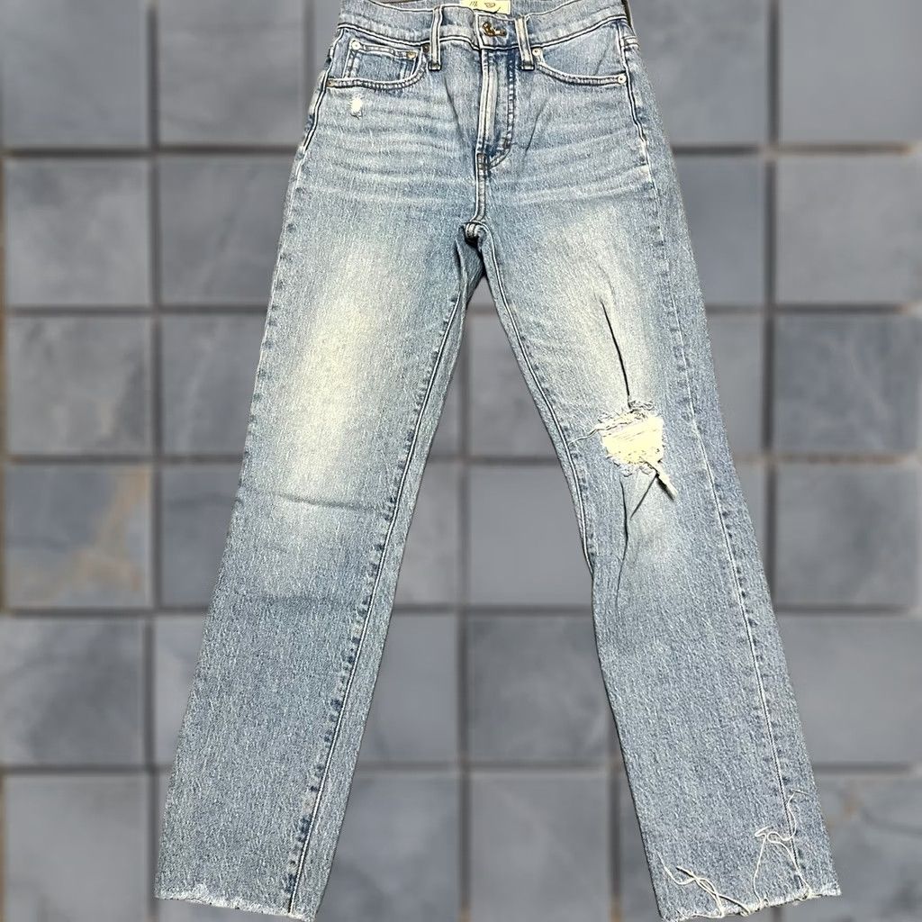Madewell Madewell Jeans Womens Perfect Vintage Cropped Blue 24 Size 42" / US 20 - 1 Thumbnail