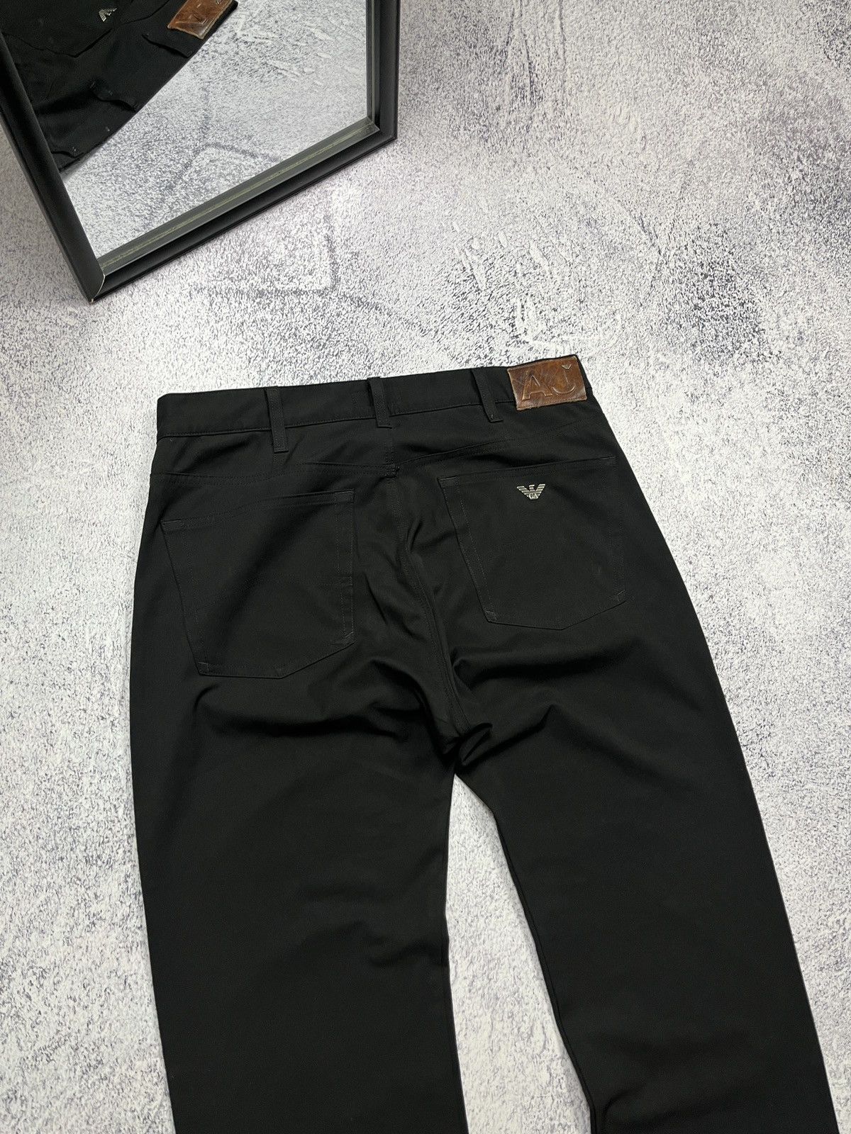 Armani × Giorgio Armani × Vintage Vintage Armani Jeans Metal Logo Classic Pants Rare Luxury Size US 34 / EU 50 - 7 Thumbnail