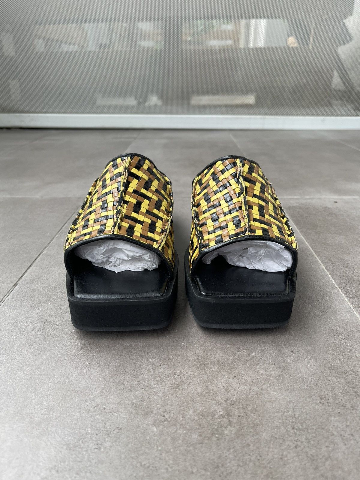 Eckhaus Latta !DS! SS23 Eckhaus Latta Olive Combo Men Slide M Size US 8 / EU 41 - 7 Thumbnail