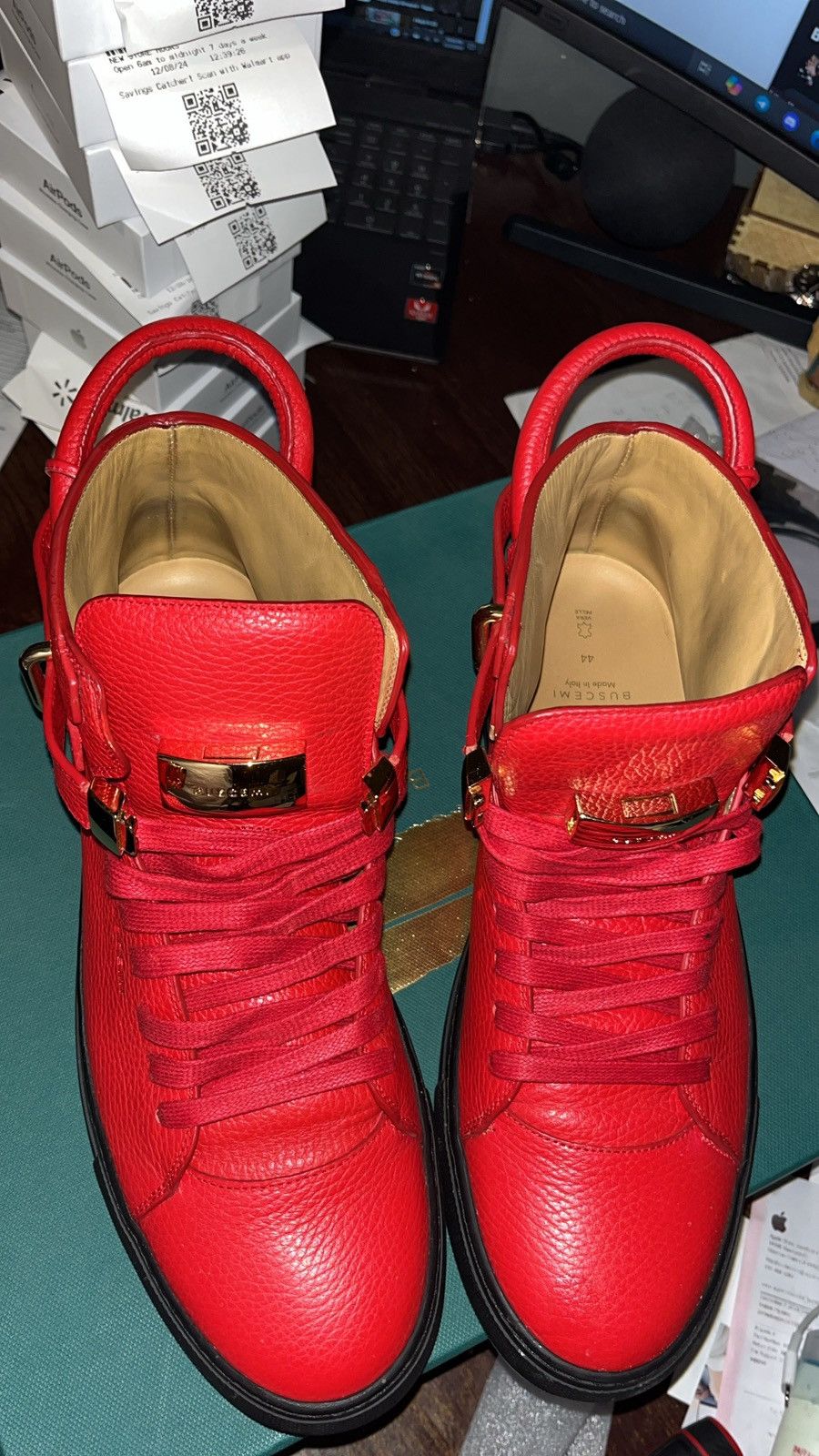 Buscemi Red/black Size US 11 / EU 44 - 2 Thumbnail
