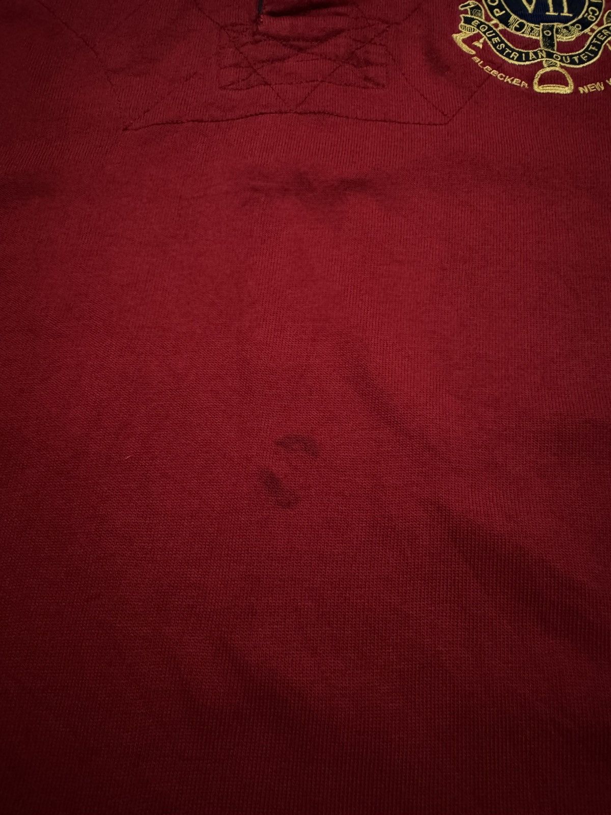 Polo Ralph Lauren VINTAGE 90's POLO RALPH LAUREN BLEECKER NEW YORK 3 POLO RED Size US XL / EU 56 / 4 - 16 Thumbnail