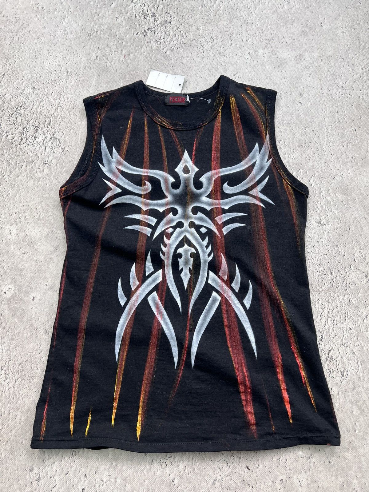 Hysteric Glamour VINTAGE Y2K SLIM TRIBAL DISTRESSED DIESEL LOGO TANK TOP Size US M / EU 48-50 / 2 - 1 Thumbnail