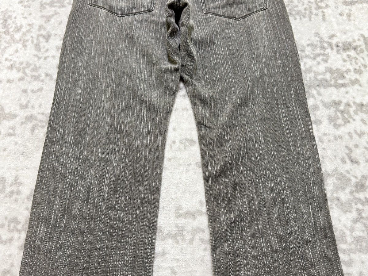 Kapital Vintage Blue Way Modern Hickory Stripe Straight Cut Denim Size US 30 / EU 46 - 12 Thumbnail