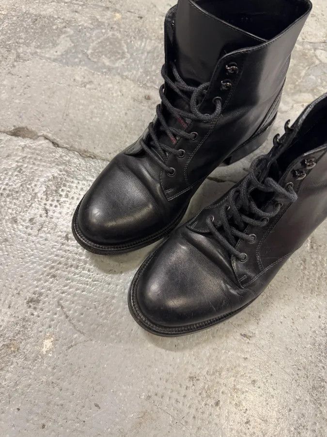 Yves Saint Laurent Saint Laurent Black Leather Boots Size US 5 / EU 37 - 4 Thumbnail