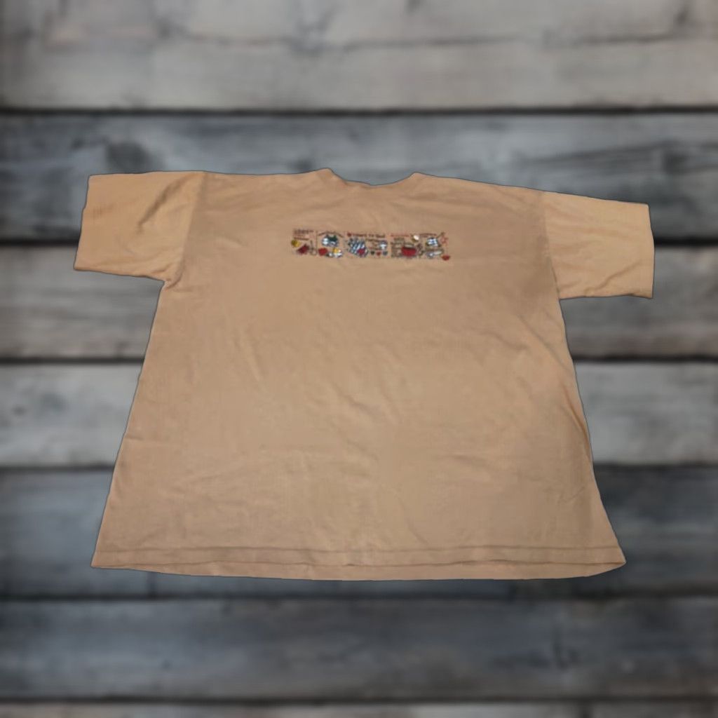 Vintage VINTAGE Fashion Gear 90s Graphic T-Shirt XXL Brown Single Stitch Heart To God Mens Size US XXL / EU 58 / 5 - 1 Thumbnail