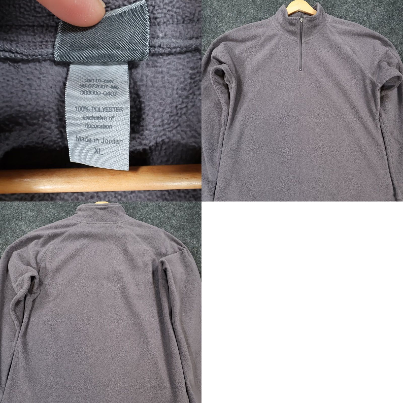 Champion Champion C9 Quarter Zip Fleece Pullover Mens XL Gray Raglan Sleeve Size US XL / EU 56 / 4 - 8 Thumbnail