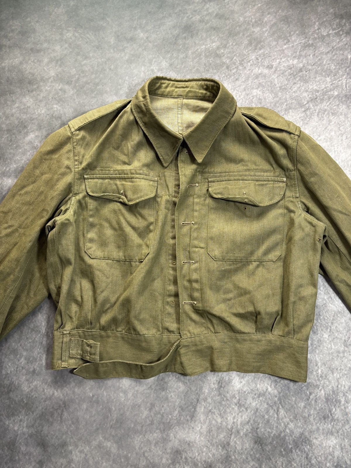 1950s British Army Battledress Jacket WW2 Vintage Short Coat