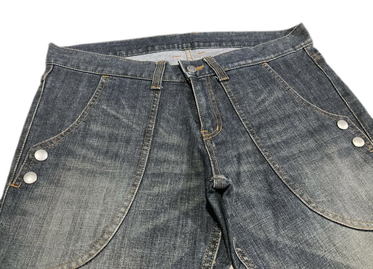 Tornado Mart 🔥Y2K Archived Tornado Mart Flared Denim Bell Bottoms Size US 34 / EU 50 - 4 Thumbnail