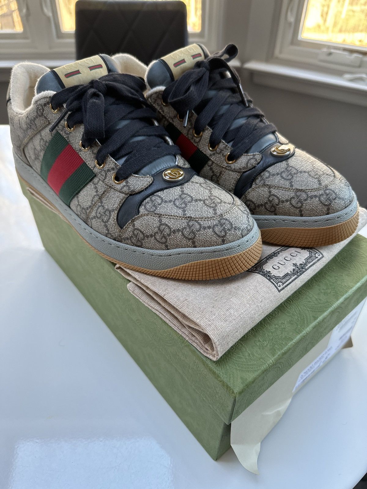 image of Men’S Gucci Sneakers in Brown Tan, Men's (Size 10.5)