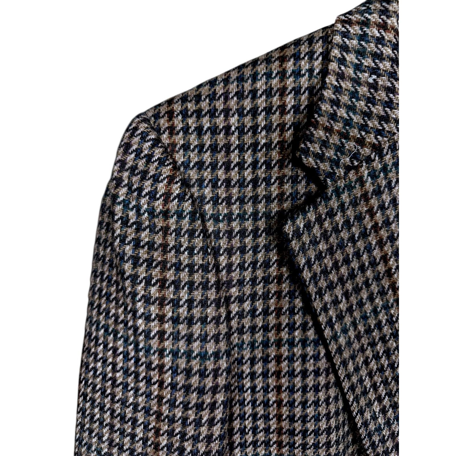 Burberry Vintage Men's Burberrys London 100% Tweed Wool Blazer 42R Size 42R - 19 Thumbnail