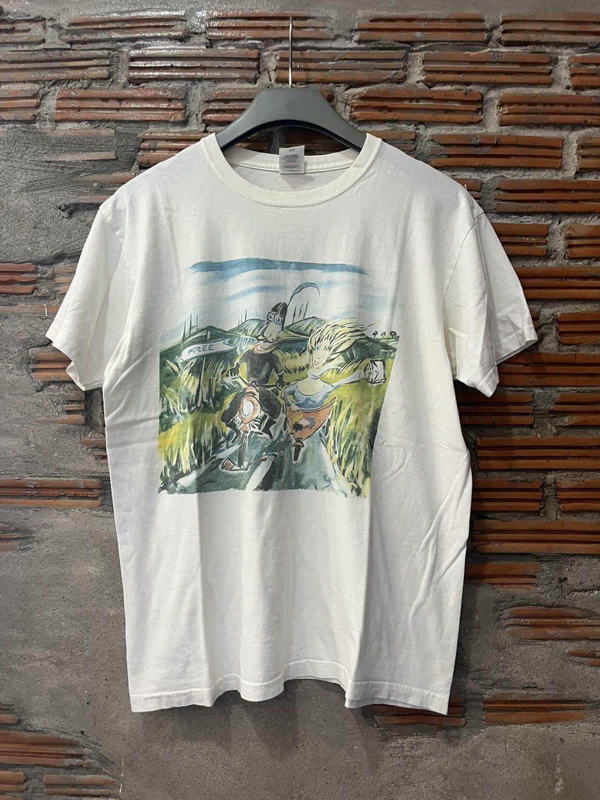 Arts & Science Vintage Alice in Wonderland Art by Fughio 90’s Tshirt Size US M / EU 48-50 / 2 - 2 Thumbnail