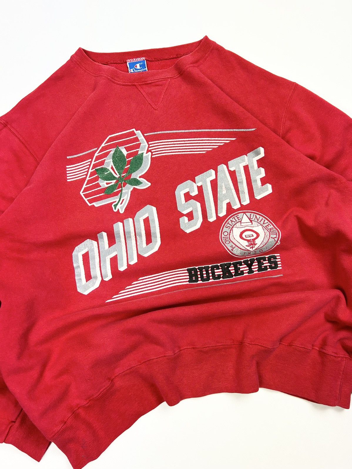 Champion 80s Champion Ohio State Buckeyes Sweatshirt Crewneck Vintage Size US XL / EU 56 / 4 - 4 Thumbnail