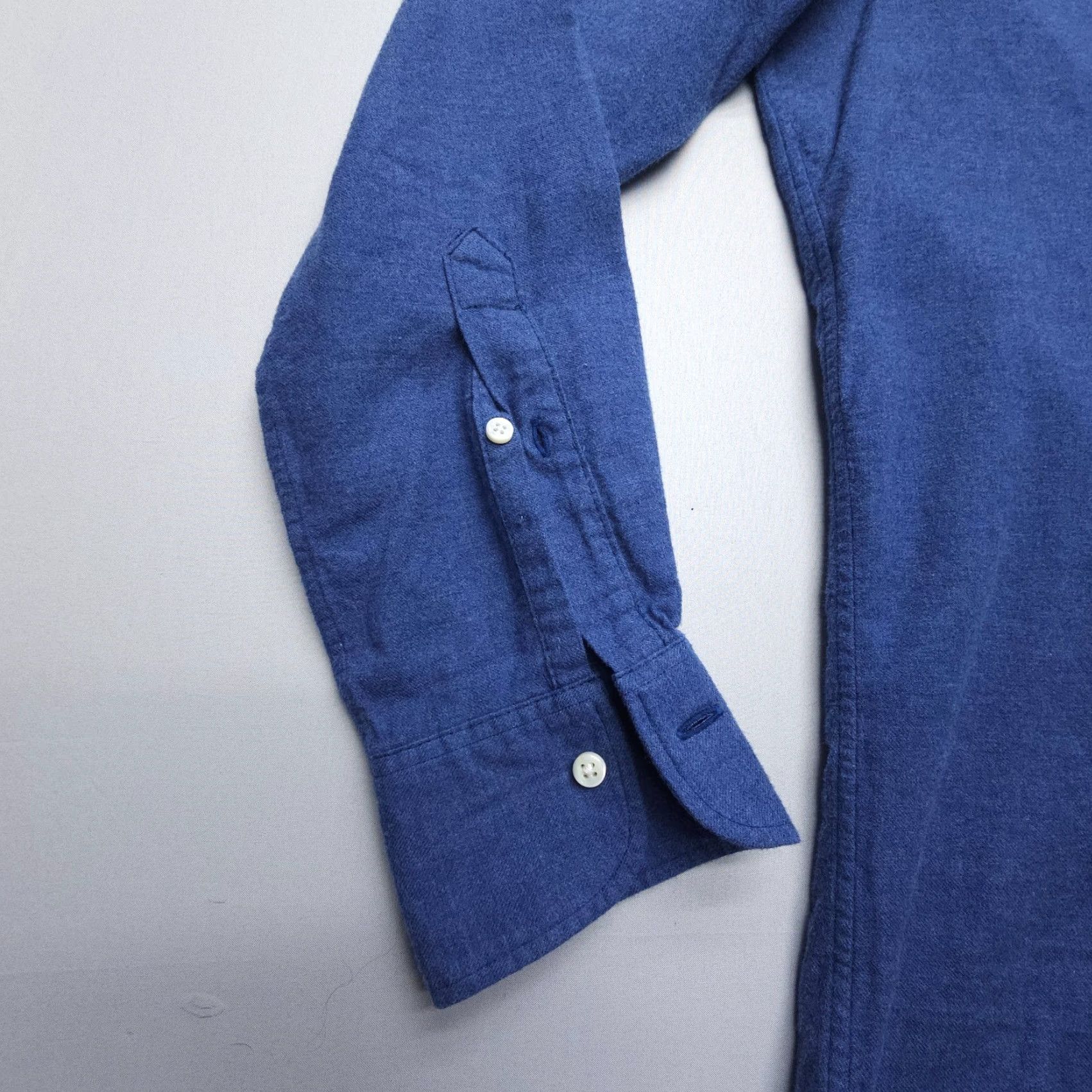 Sid Mashburn Sid Mashburn Shirt Mens Small Blue Long Sleeve Flannel Button Down Cotton Size US S / EU 44-46 / 1 - 4 Thumbnail