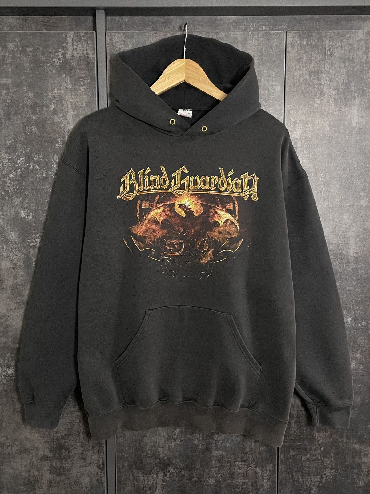 Vintage Vintage Blind Guardian Faded Hoodie Rock Oasis Deftones COF Size US L / EU 52-54 / 3 - 1 Thumbnail