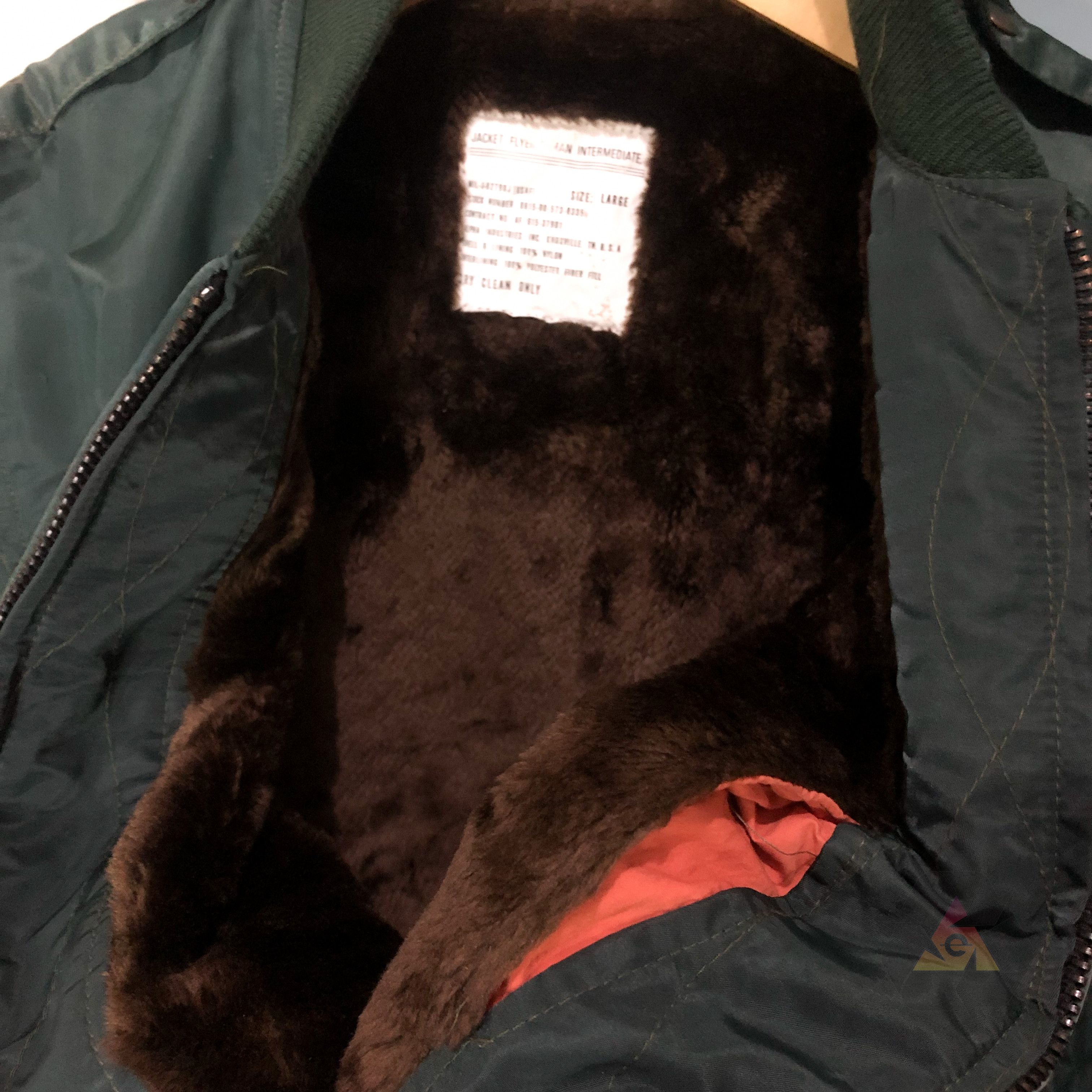 Alpha Industries Vintage Alpha Industries Flayer's Mil-J-82790J USAF Bombers Size US L / EU 52-54 / 3 - 10 Thumbnail