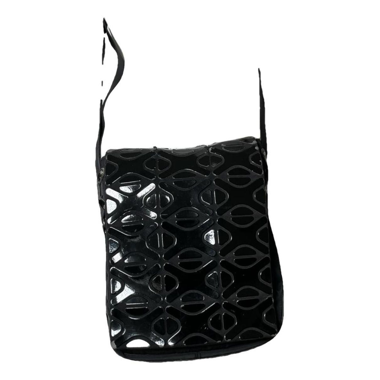 Other Pleats Please Black Vegan Leather Handbag Size ONE SIZE - 1 Thumbnail