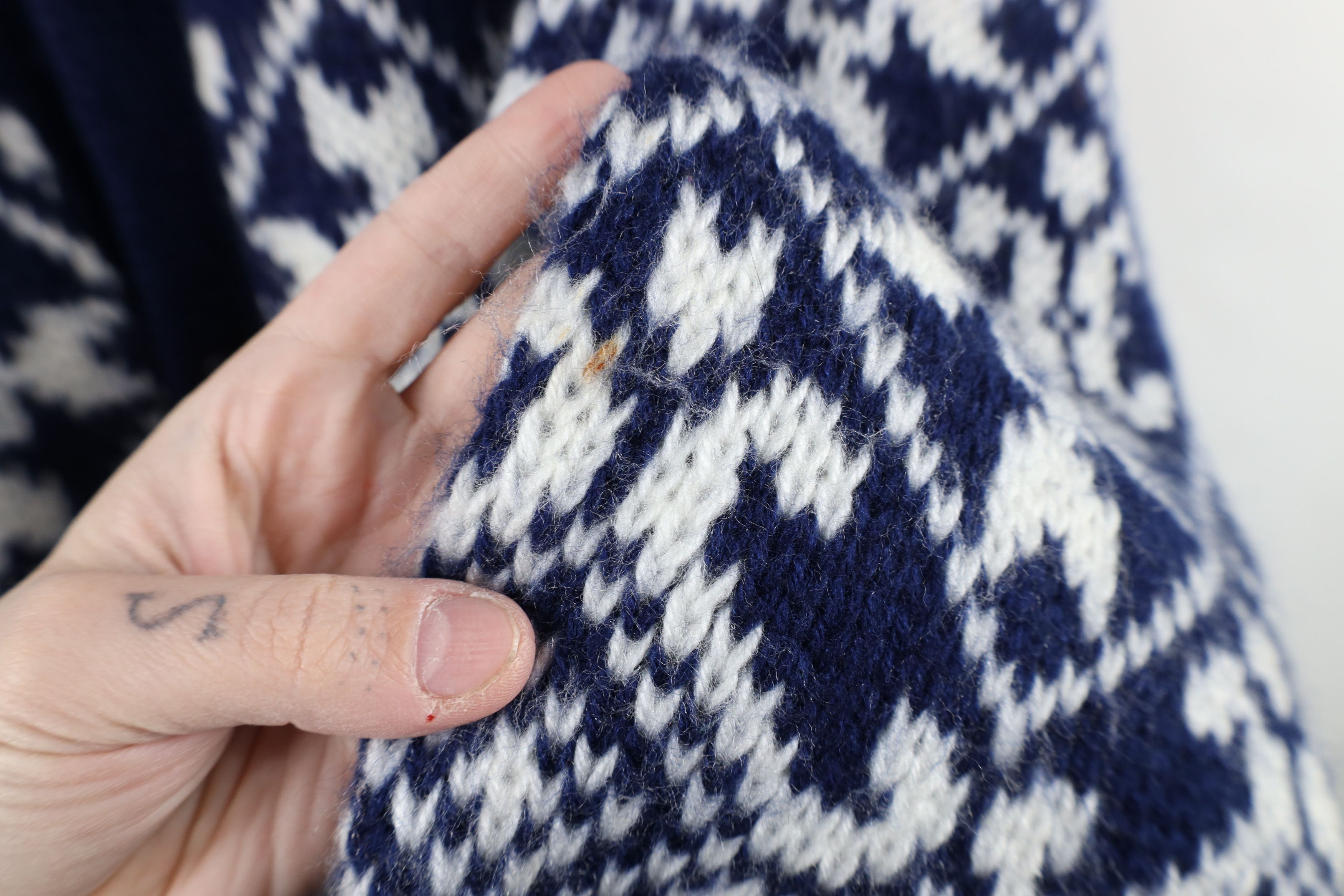 Vintage Vintage 90s Streetwear Crochet Knit Cardigan Sweater Size US L / EU 52-54 / 3 - 7 Thumbnail