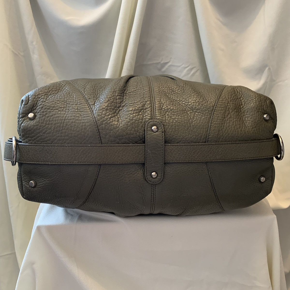 Designer × Furla × Genuine Leather VINTAGE FURLA OLIVE GREEN LEATHER 2 WAY SHOULDER / HANDBAG Size ONE SIZE - 10 Thumbnail