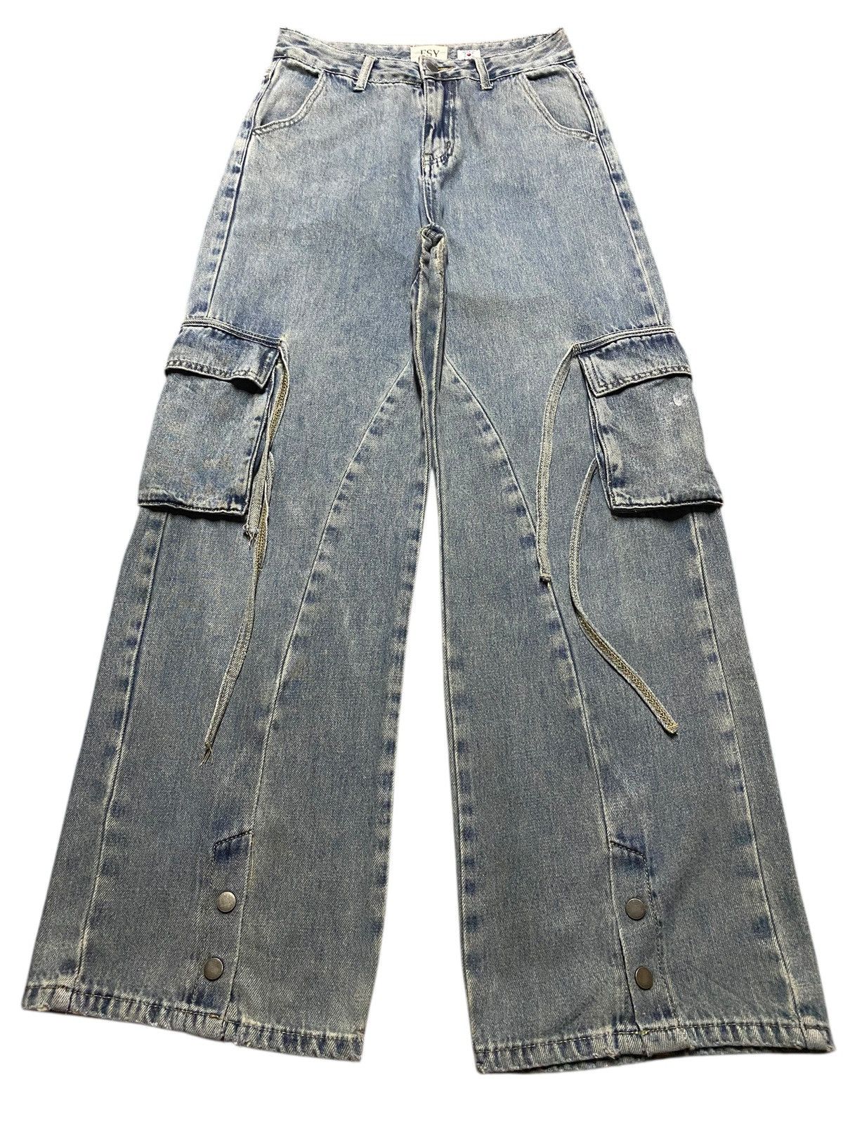 Vintage Vintage Japanese Brand FSY Super Baggy Lace Up Carpenter Size US 29 - 1 Thumbnail