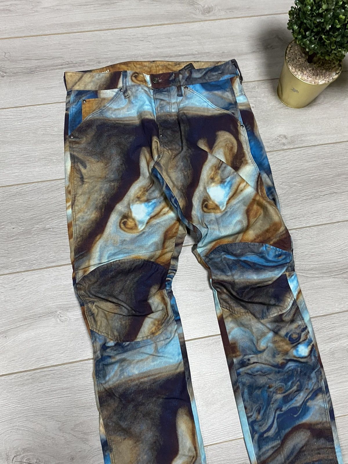 G-Star × Pharrell G-Star Pharrell Williams Jupiter Camouflage Print Biker Pant Size US 31 - 3 Thumbnail