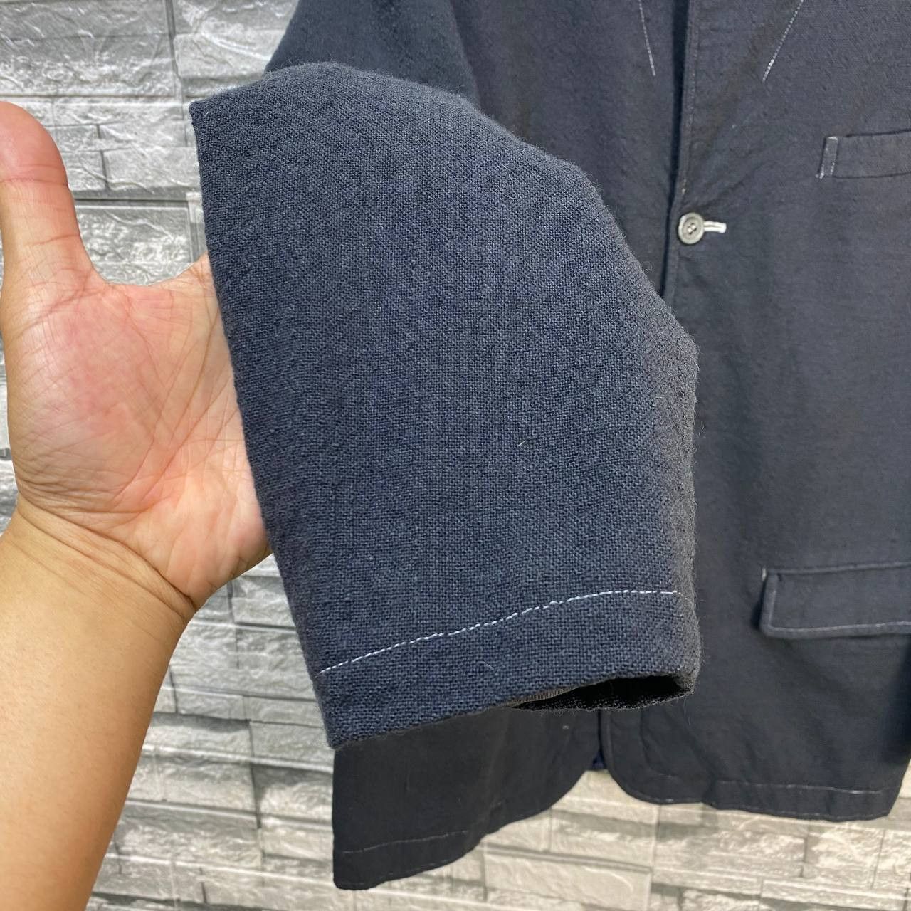 Comme des Garcons Homme AD2001 COMME DES GARCON MINIMALIST WOOL JACKET Size US S / EU 44-46 / 1 - 5 Thumbnail
