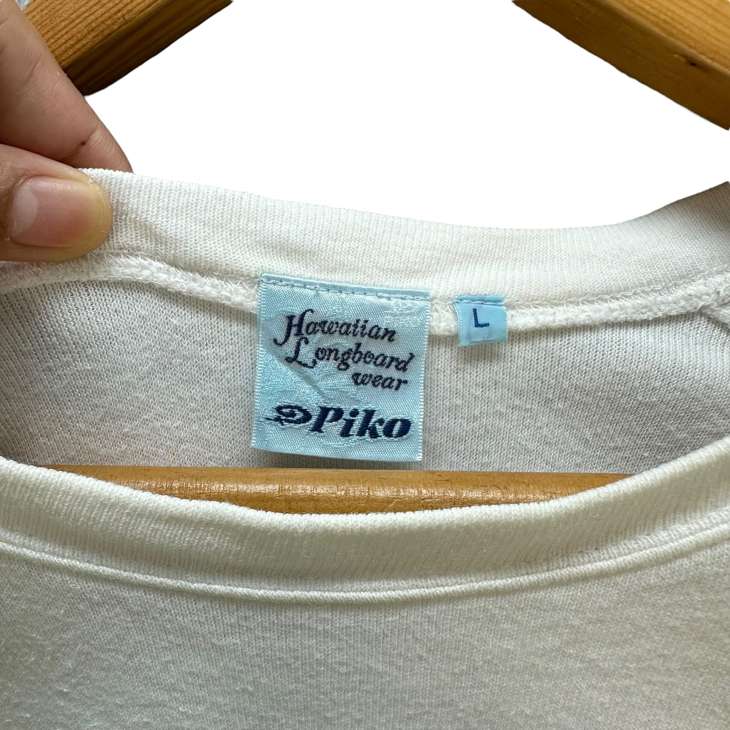 Vintage PIKO Hawaiian Longboard Wear Big Logo Sweatshirts #9143-62 Size US L / EU 52-54 / 3 - 9 Thumbnail