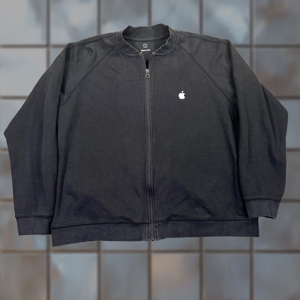 Apple VINTAGE Apple Full Zip Sweatshirt Jacket Black L Mens Size US L / EU 52-54 / 3 - 1 Thumbnail
