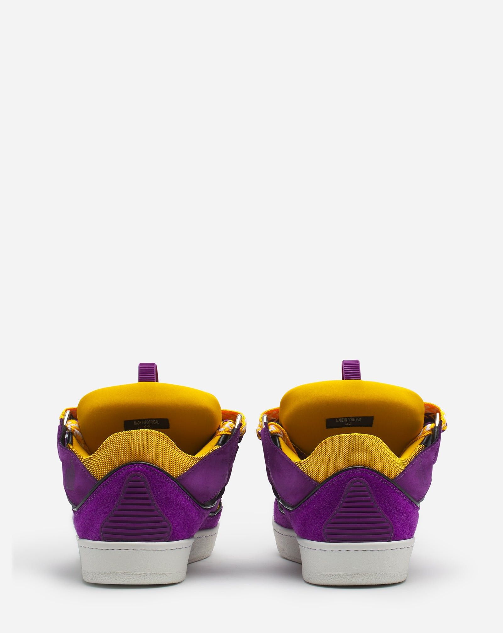 Lanvin oc11z0325 Curb Low-Top Sneakers in Purple/Yellow Size US 8.5 / EU 41-42 - 4 Thumbnail