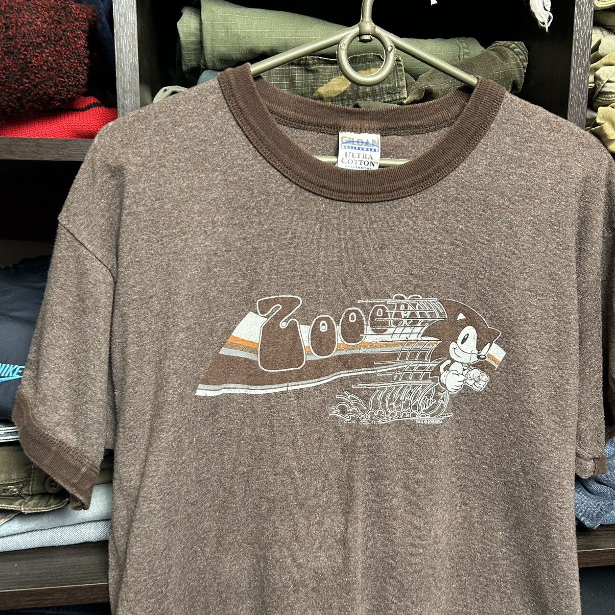 Cartoon Network Vintage Sonic Zoom 2006 big logo cartoon brown tee size M Size US M / EU 48-50 / 2 - 2 Thumbnail