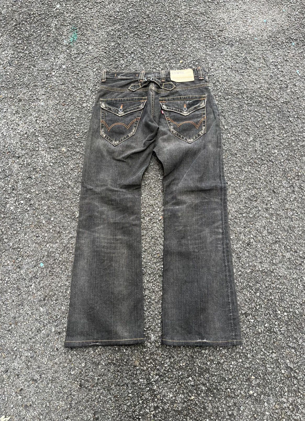 Hysteric Glamour Flared Edwin XV-S Buckleback Vintage Faded Denim Rusty Jeans Size US 30 / EU 46 - 8 Thumbnail