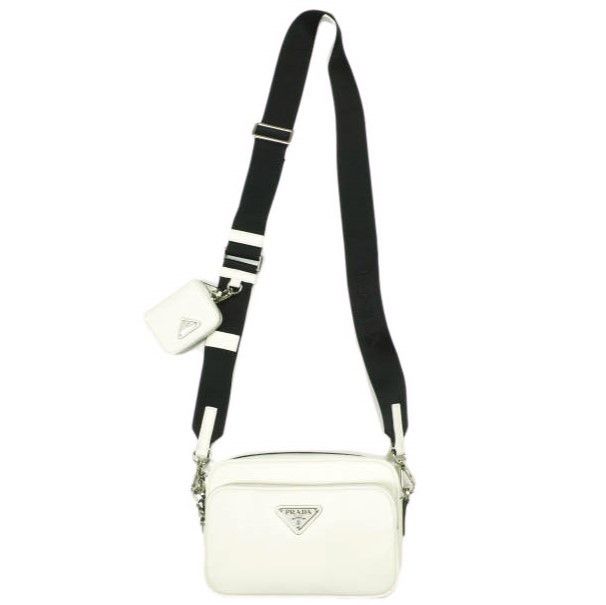 Prada Prada Prada 2VH170 Saffiano Leather Shoulder Bag Leather Shoulder Bag 2VH170 DUTY FREE for USA Size ONE SIZE - 1 Thumbnail