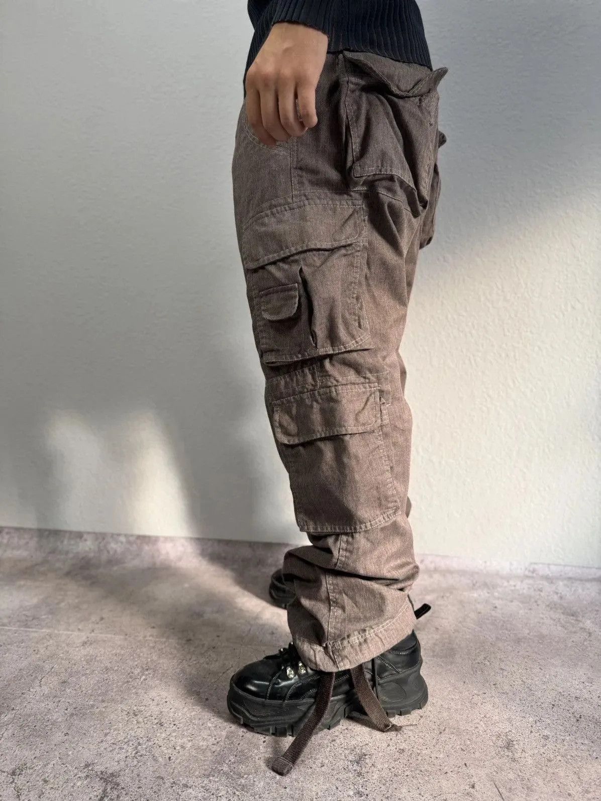 14th Addiction Avant-Garde Brown Casual Streetwear Pants Vintage Style Y2K Size US 34 / EU 50 - 13 Thumbnail